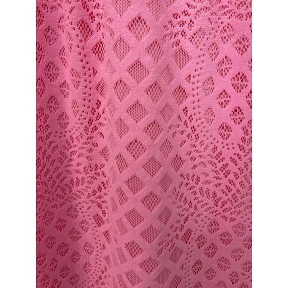 Lilly Pulitzer Halter Swing Mini Dress Lace Hot Pink Lined Size Small - Picture 6 of 15